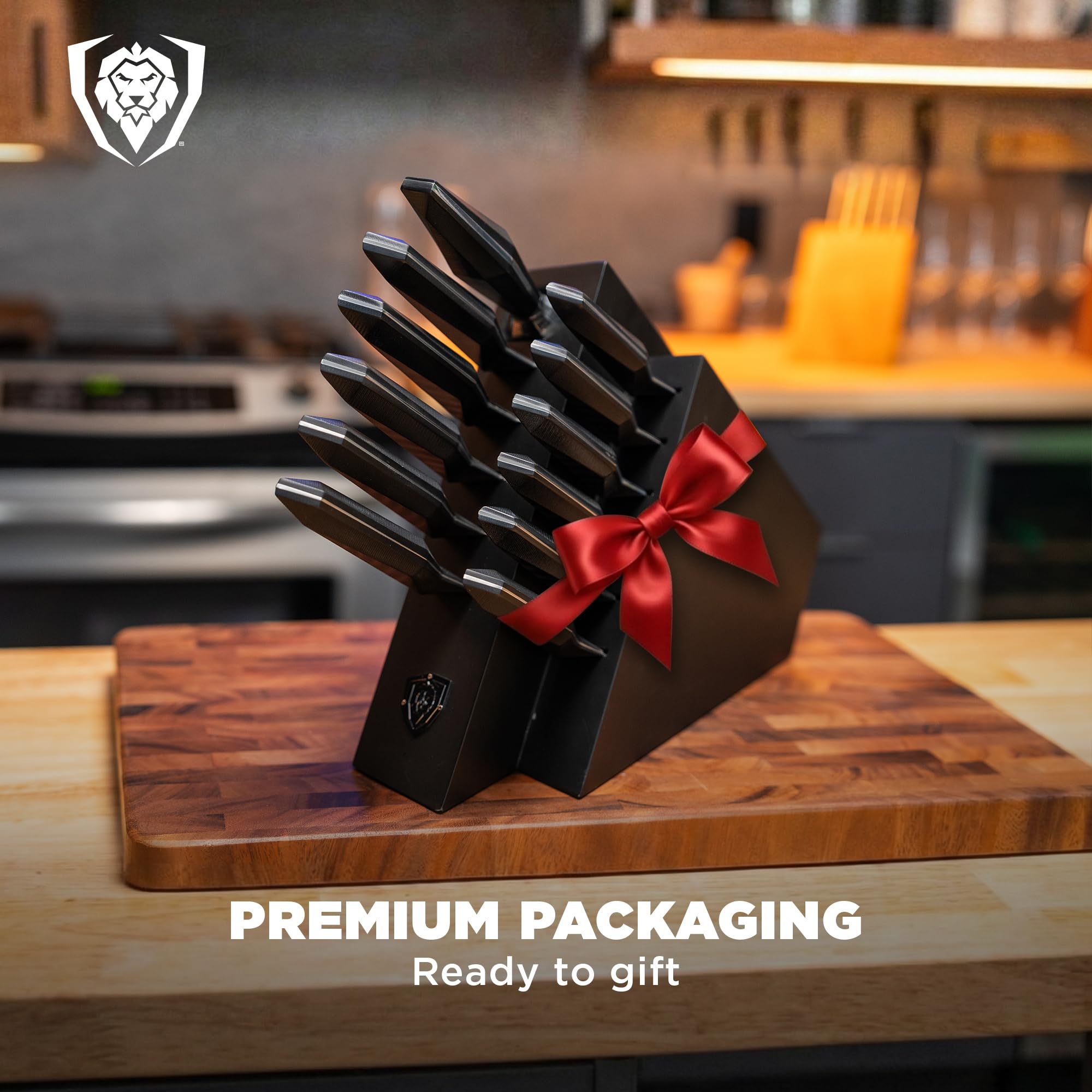 Dalstrong 12-Piece Professional Knife Block Set - Shadow Black Series - Black Titanium Nitride Coated - High-Carbon Stainless Steel with Block - NSF Certified Premium Kitchen Set - Image 7