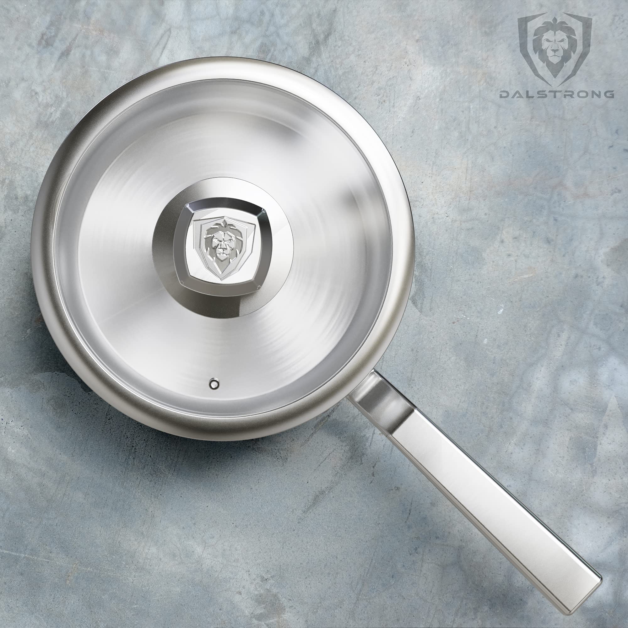 DALSTRONG 3 QT Stock Pot - The Oberon Series - 3-Ply Aluminum Core Cookware - Silver - w/Lid & Pot Protector - Image 8