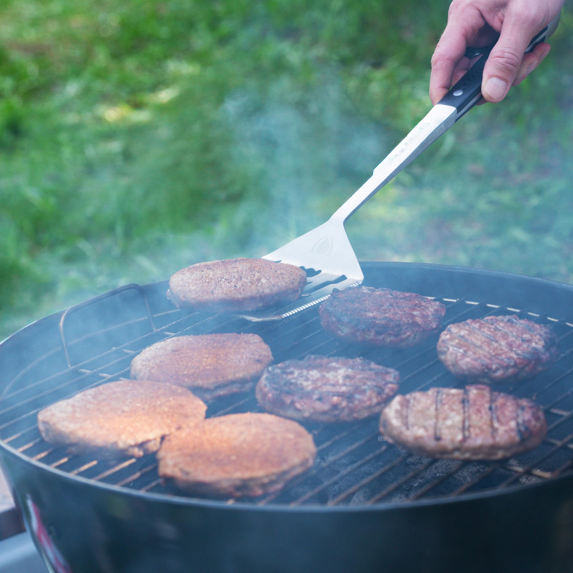 DALSTRONG 4-Piece Professional BBQ Pitmaster Grill Set - Premium High-Carbon Stainless Steel Grilling - 18 inch Length - Silicone Brush, Spatula, Tongs, Fork - G10 Handles - Image 8