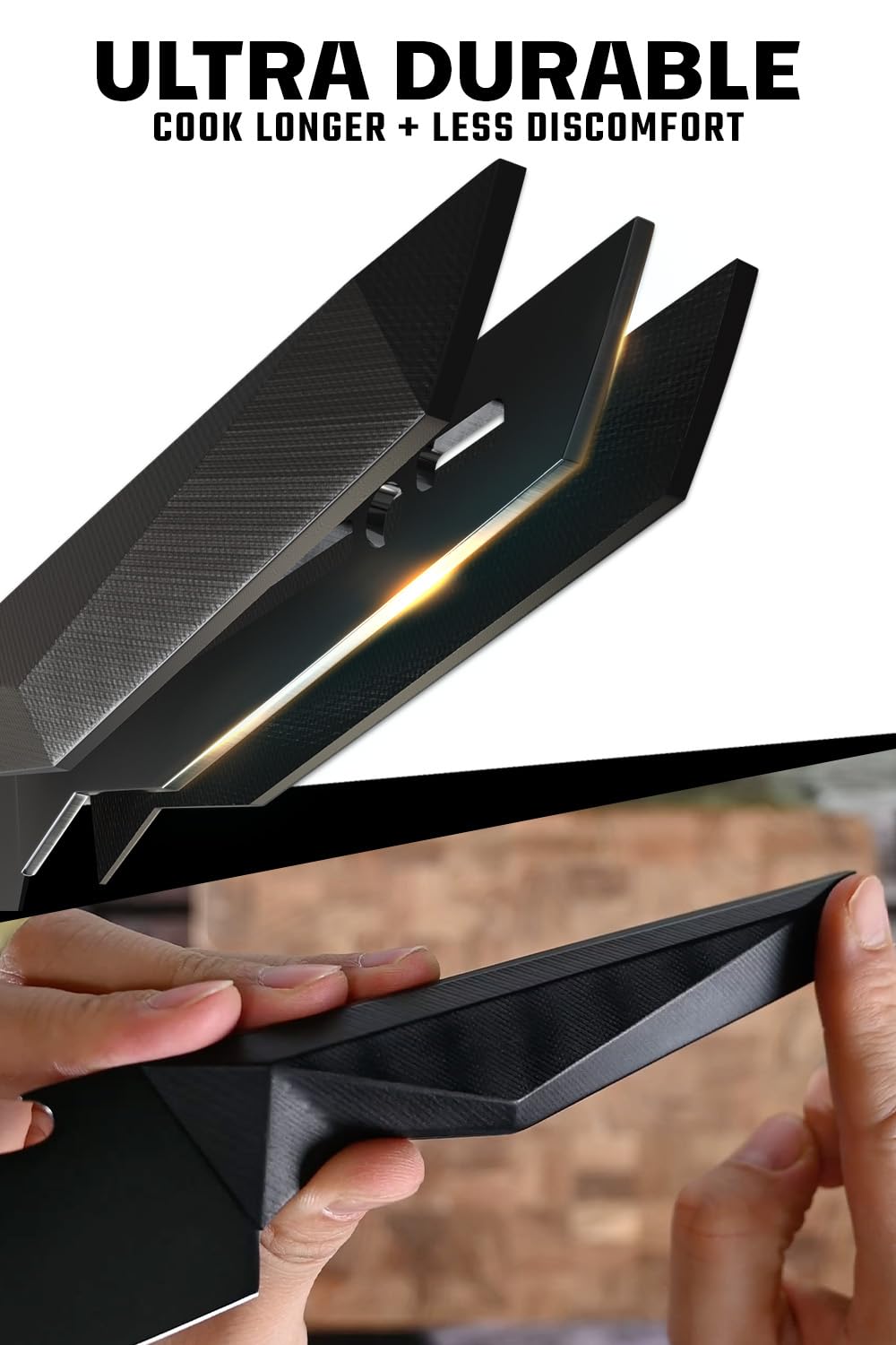 Dalstrong BBQ Pitmaster 9-inch Meat Knife - Shadow Black Series - Black Titanium Nitride Coated - High Carbon - Vacuum Treated Steel - Razor Sharp Kitchen Knife - Sheath - NSF Certified - Image 4