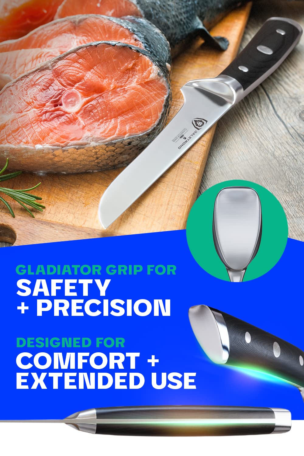 Dalstrong Boning Knife - 6 inch - Gladiator Series Elite - Forged German High-Carbon Steel Kitchen Knife - Razor Sharp - Black G10 Handle - w/Sheath - NSF Certified - Image 5