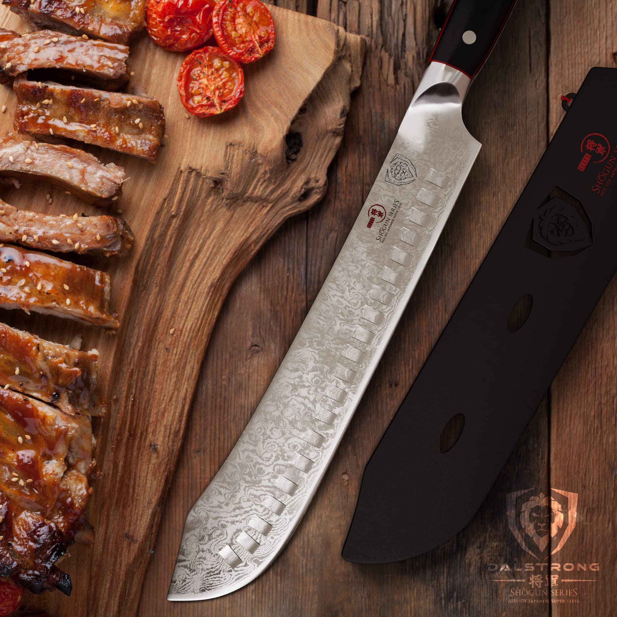DALSTRONG Bull Nose Butcher Knife - 10 inch - Shogun Series ELITE - Japanese AUS-10V Super Steel - Vacuum Heat Treatment - with Sheath - Meat, BBQ, Breaking Knife - Kitchen Knife - BBQ, Brisket - Image 5