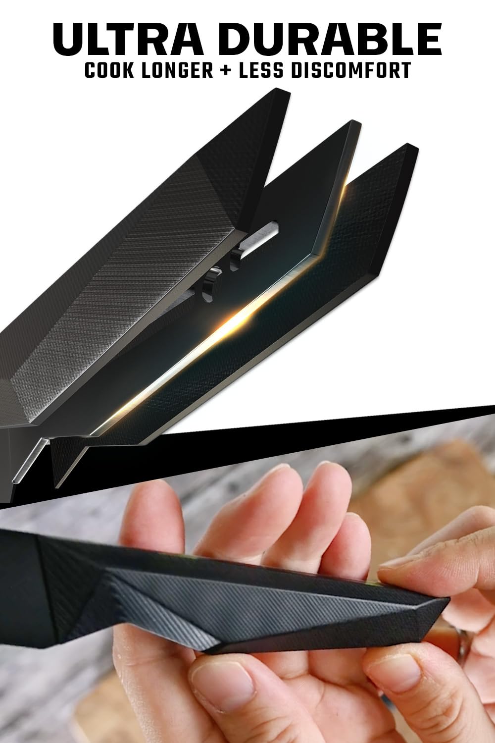 Dalstrong Butcher Knife - 10 inch - Shadow Black Series - Black Titanium Nitride Coated - High Carbon 7CR17MOV-X Vacuum Treated Steel - Breaking Kitchen Knife - Sheath - Slicing Knife - NSF Certified - Image 3