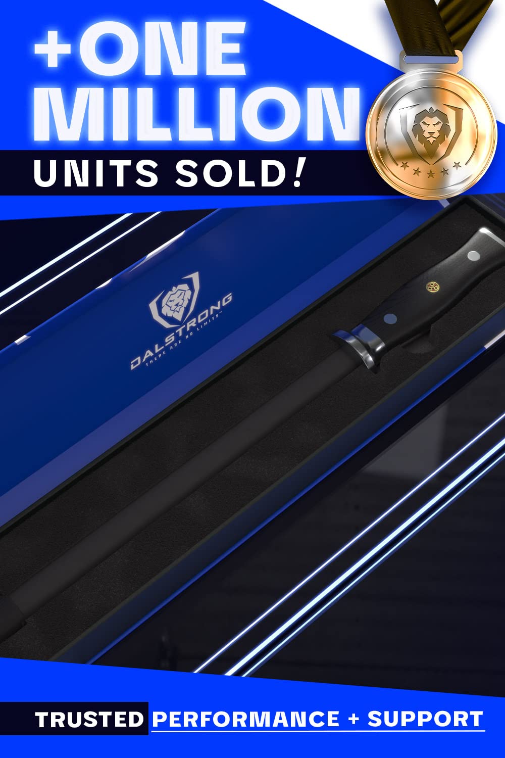 Dalstrong Honing Rod - 10 inch - G10 Handle - Stainless Steel Core - Scratch-Free Ceramic Coating - Kitchen Knife Sharpener Chef Knife Polish - Professional Honing Steel - Sharpening Rod - Image 6