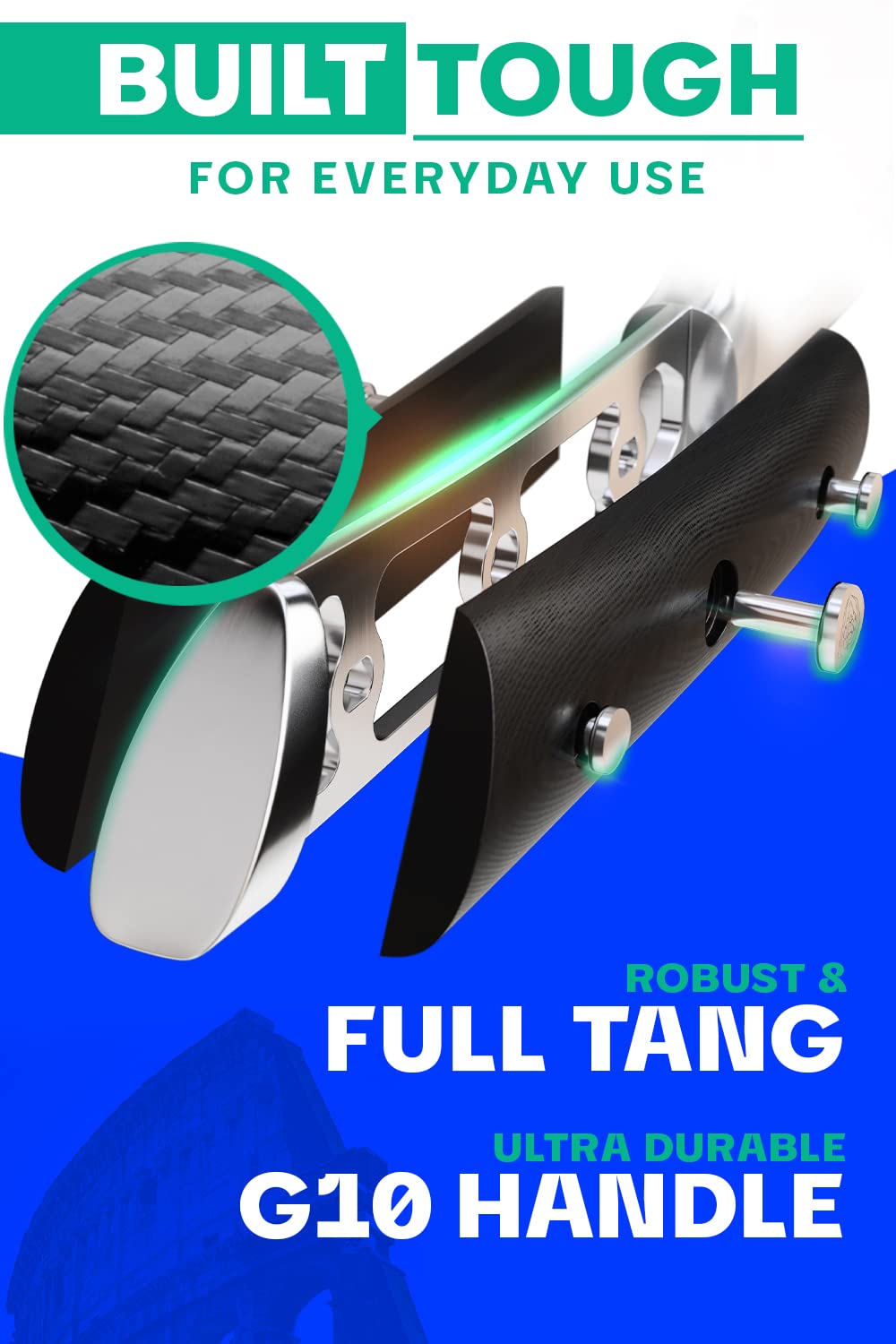 Dalstrong Honing Rod - 10 inch - Gladiator Series Elite - HC Stainless Steel - G10 Garolite Handle - Kitchen Knife Sharpener Chef Knife Polish Gift- Professional Honing Steel- NSF Certified - Image 3