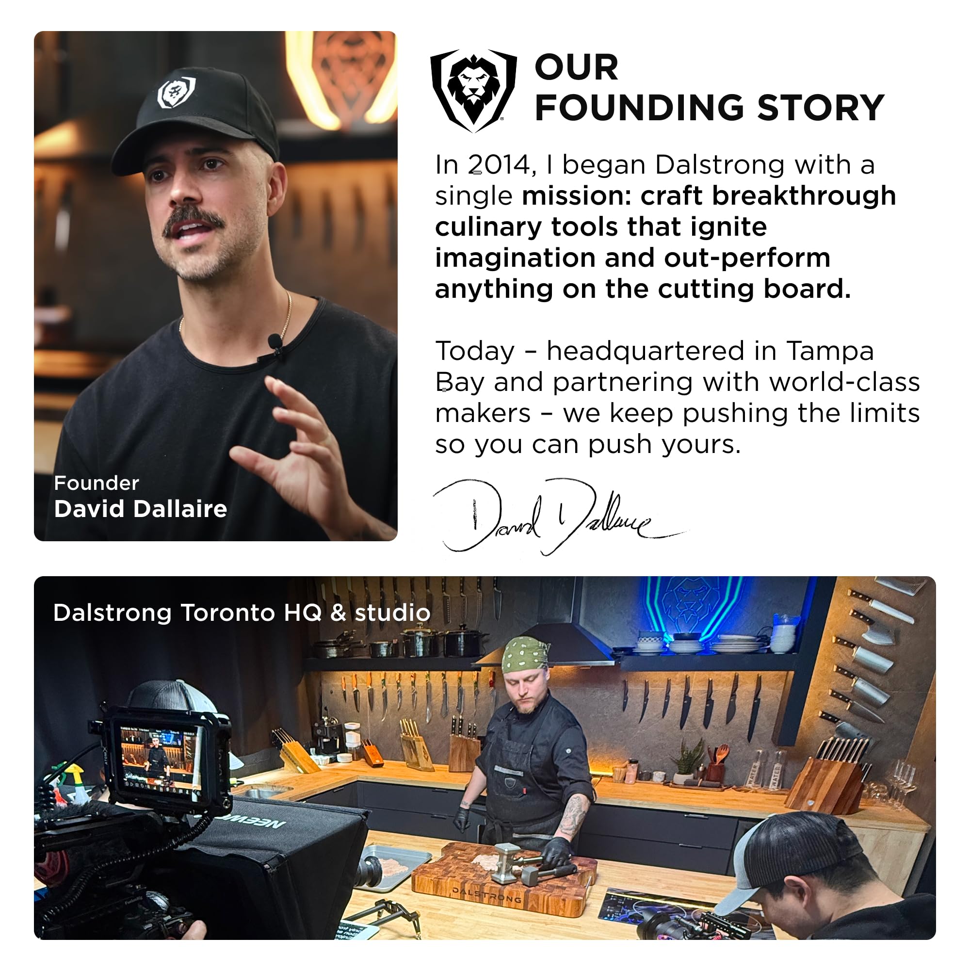 DALSTRONG Knife Block Set - 5 Piece - Valhalla Series - Ravenstone Black Blade Titanium Coated - Premium 9CR18MOV HC Steel - Resin & Wood Handle - Razor Sharp - Kitchen Cooking Chef's Knife - Image 7