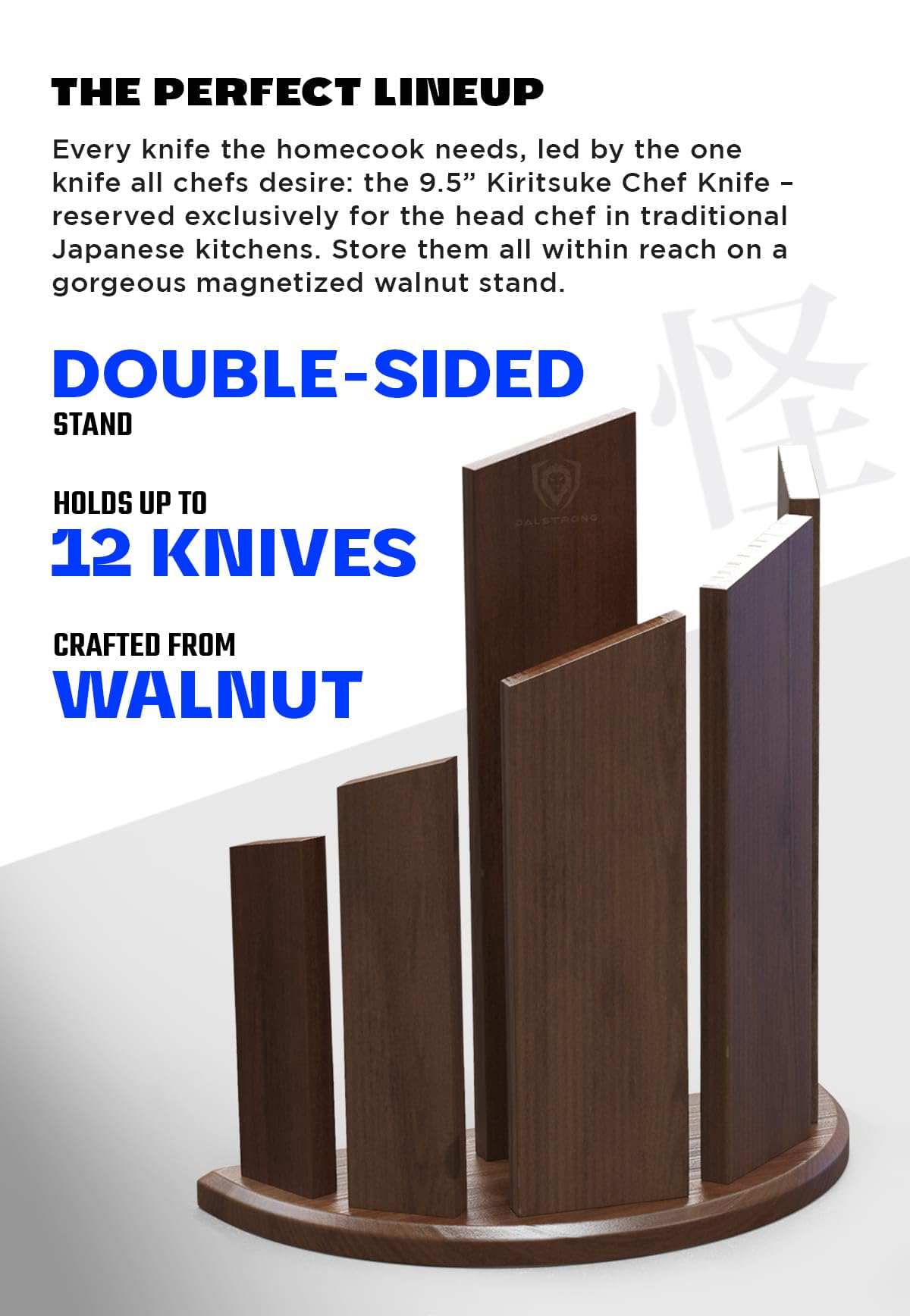 Dalstrong Knife Block Set -6pc- Magnetic Knife Stand-Phantom Series-Japanese High-Carbon AUS8 Steel-Knife Kitchen Set-Pakkawood Handle-Men's Valentines Gift - Image 3