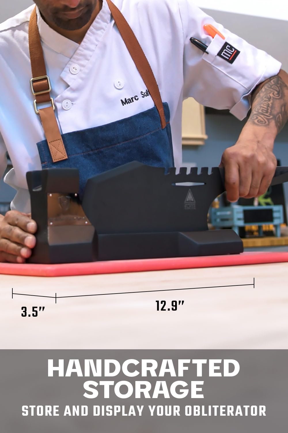 Dalstrong Massive Meat Cleaver Knife-9"-Obliterator-Shadow Black Series-Titanium Nitride Coated-High Carbon Steel-Heavy Duty Gift-Razor Sharp-w/Sheath-NSF Certified - Image 5