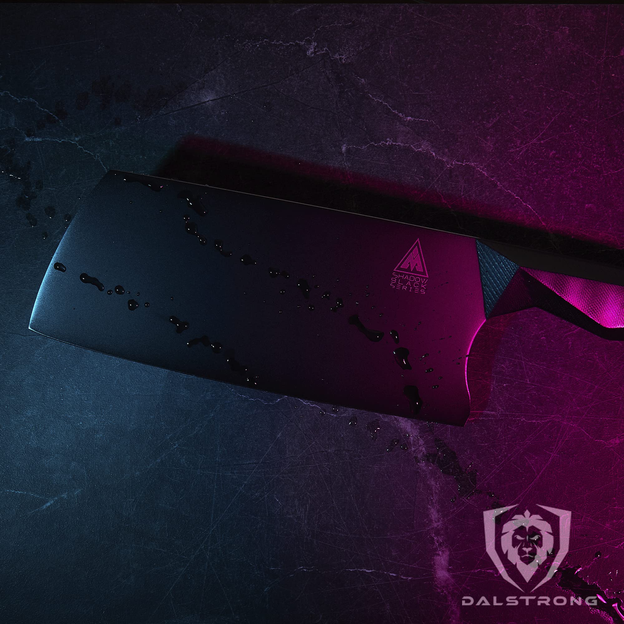 Dalstrong Meat Cleaver Knife-7"-Shadow Black Series-Titanium Nitride Coated-High Carbon Vacuum Treated Steel-Razor Sharp Kitchen Knife Gift-Sheath-NSF Certified - Image 7