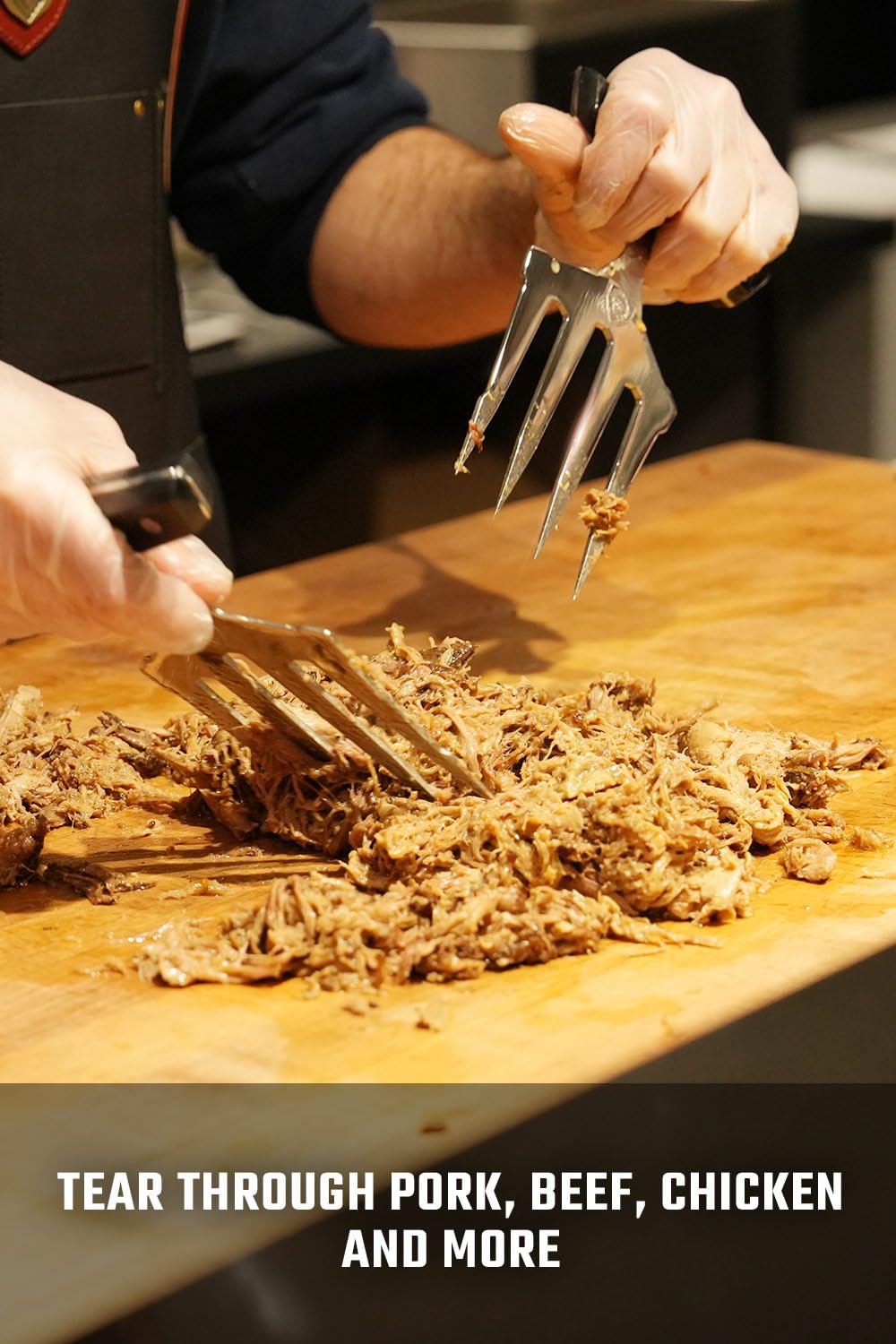 Dalstrong Meat Shredding Claws - Multi-Use Shredding Tool - Lifting, Pulling, Handling Utensils - x2 - Premium HC Stainless Steel G10 Hanlde -BBQ Meats, Brisket & More - Image 3