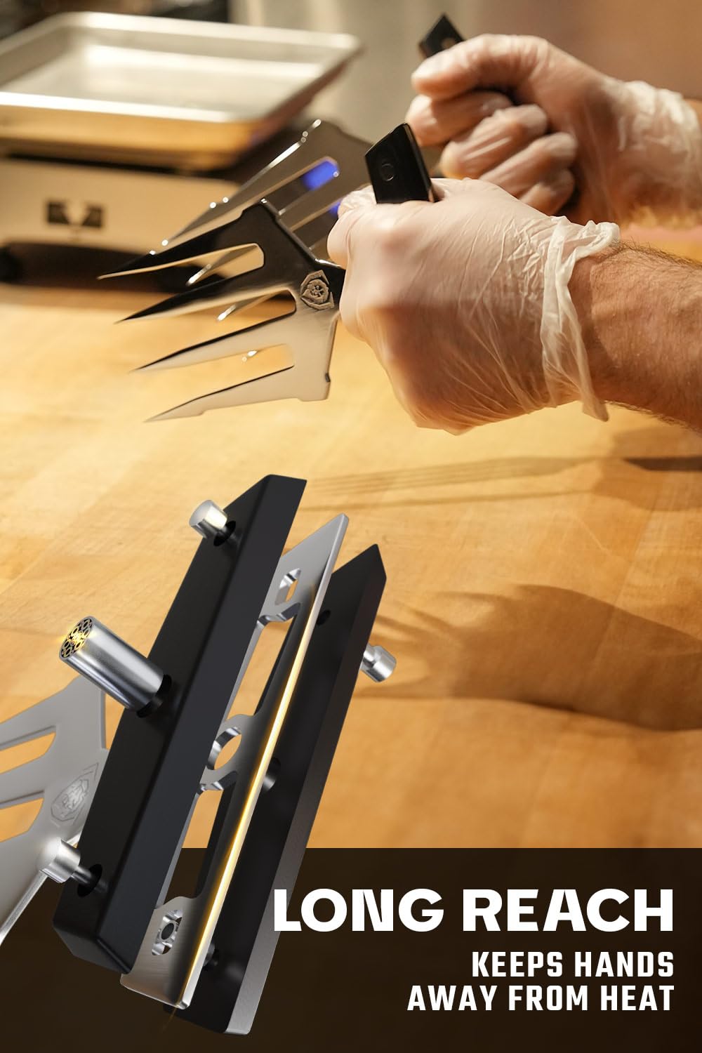 Dalstrong Meat Shredding Claws - Multi-Use Shredding Tool - Lifting, Pulling, Handling Utensils - x2 - Premium HC Stainless Steel G10 Hanlde -BBQ Meats, Brisket & More - Image 4