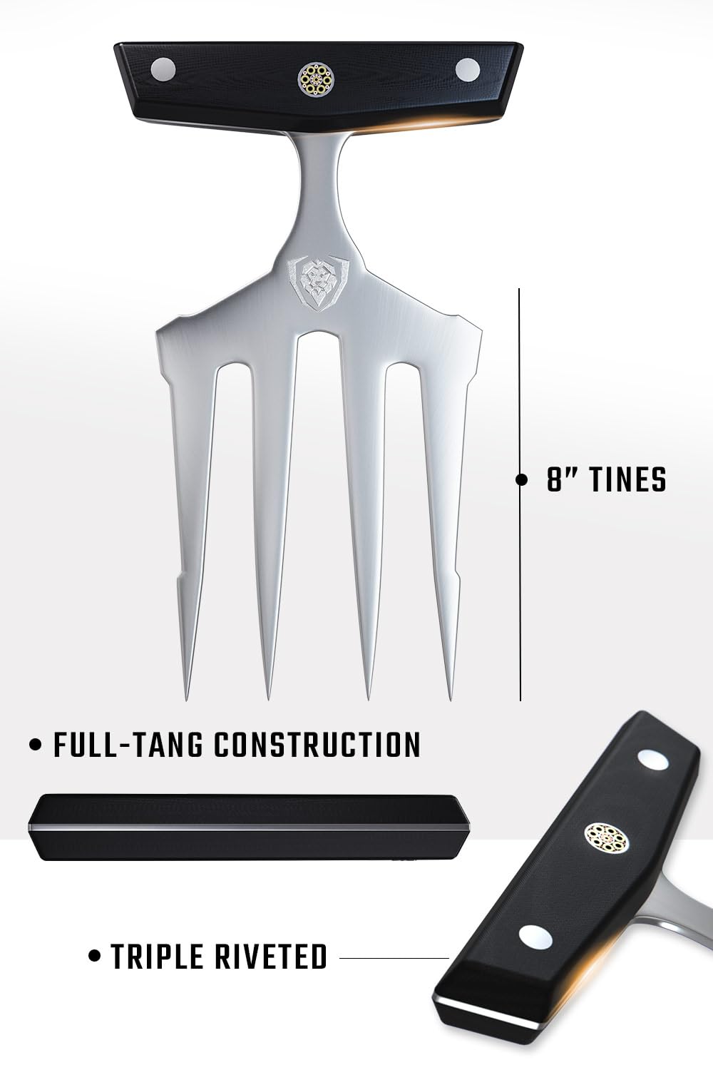 Dalstrong Meat Shredding Claws - Multi-Use Shredding Tool - Lifting, Pulling, Handling Utensils - x2 - Premium HC Stainless Steel G10 Hanlde -BBQ Meats, Brisket & More - Image 6