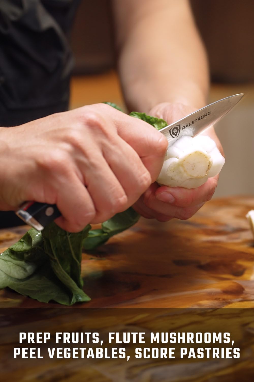 Dalstrong Paring Knife - 3.5 inch - Shogun Series ELITE - Damascus - AUS-10V Japanese Super Steel Kitchen Knife - Vacuum Treated - Vegetable, Fruit Knife - Razor Sharp Cooking Chef's Knife - w/Sheath - Image 3