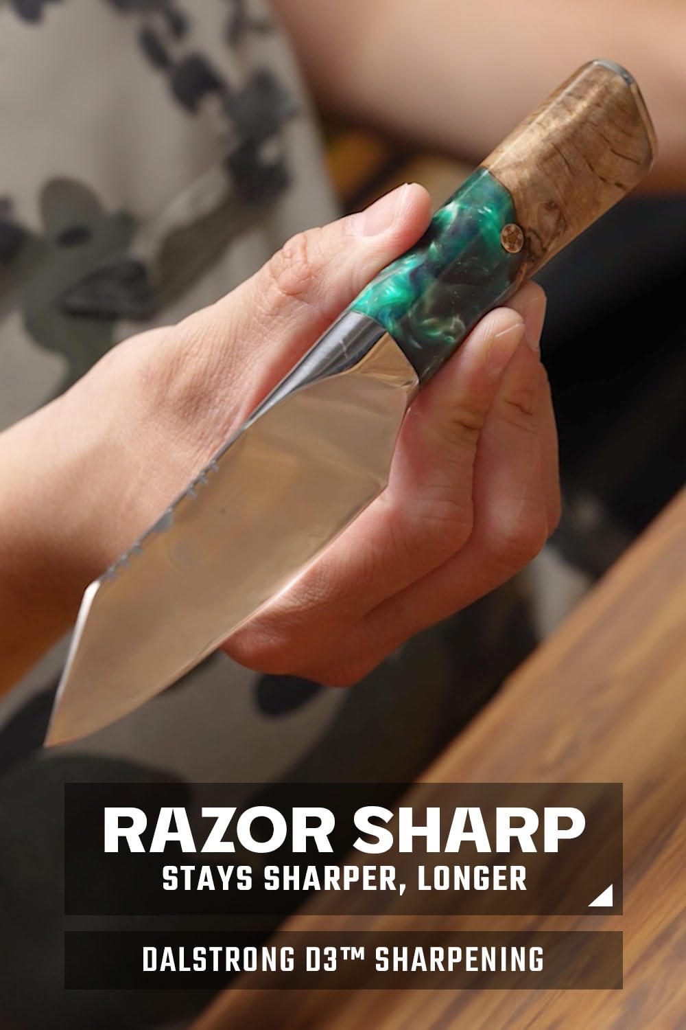 Dalstrong Paring Knife - 4 inch - Valhalla Series - 9CR18MOV HC Steel - Celestial Resin & Wood Handle - Professional Kitchen Knife Gift - Razor Sharp - w/Leather Sheath - Image 3