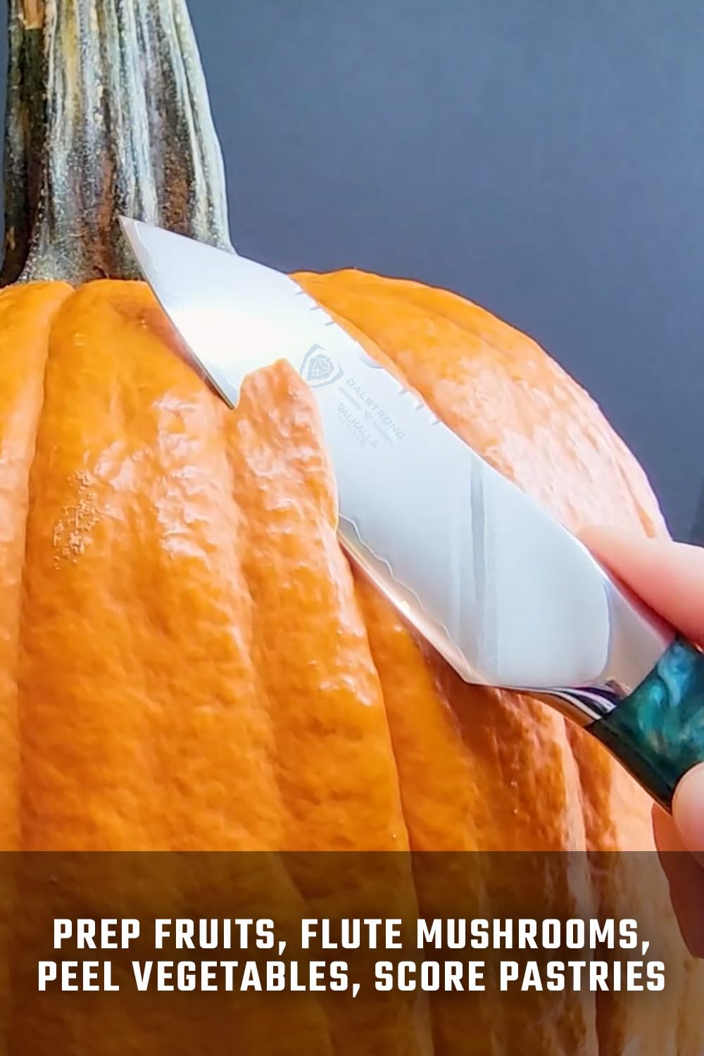 Dalstrong Paring Knife - 4 inch - Valhalla Series - 9CR18MOV HC Steel - Celestial Resin & Wood Handle - Professional Kitchen Knife Gift - Razor Sharp - w/Leather Sheath - Image 4