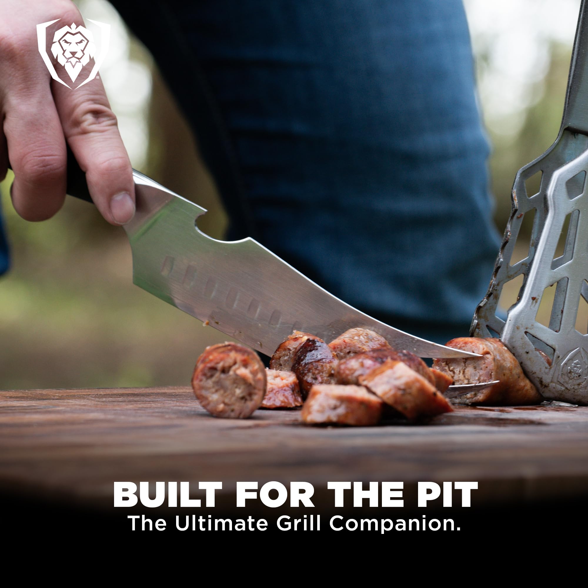 Dalstrong Pitmaster BBQ & Meat Knife - 8 inch - Shogun Series ELITE - Forked Tip & Bottle Opener - Japanese AUS-10V Super Steel Kitchen Knife - G10 Handle - Razor Sharp - w/Sheath - Image 5