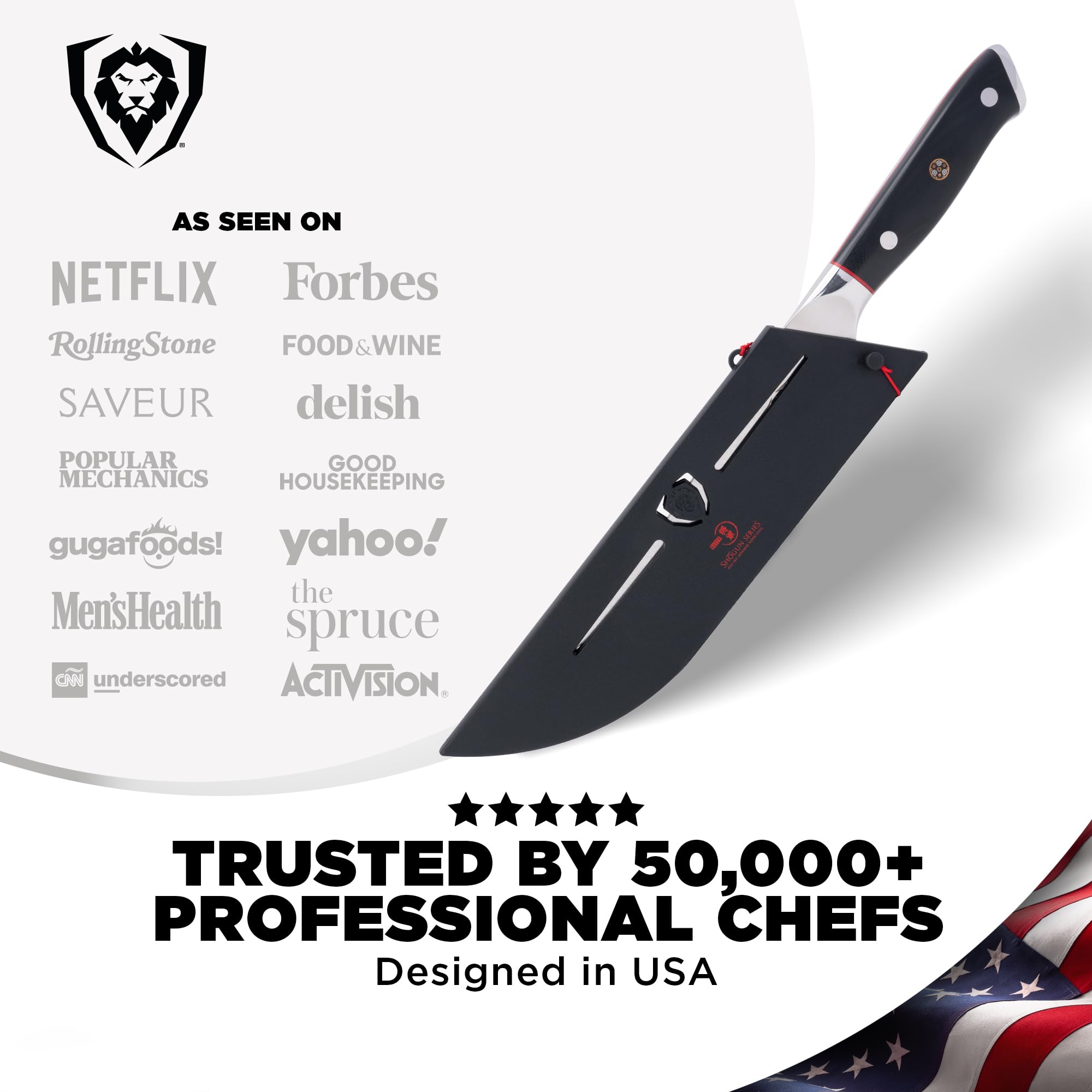 Dalstrong Pitmaster BBQ & Meat Knife - 8 inch - Shogun Series ELITE - Forked Tip & Bottle Opener - Japanese AUS-10V Super Steel Kitchen Knife - G10 Handle - Razor Sharp - w/Sheath - Image 6