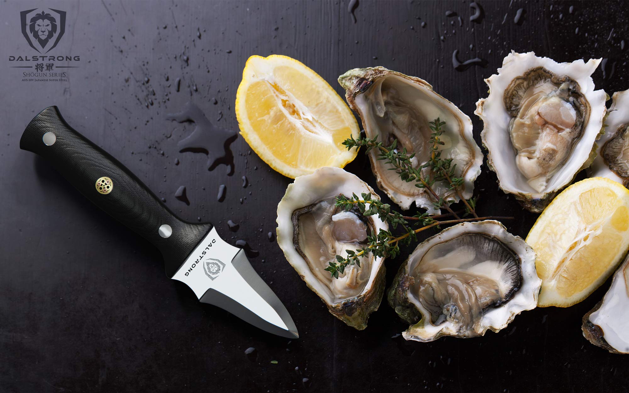 Dalstrong Professional Oyster Knife - 3.5 inch - Shogun Series Elite - Clam and Shellfish Shucking Knife - Japanese AUS-10V Super Steel - G10 Handle - Cooking Fish Kitchen Knife - Sheath Included - Image 6