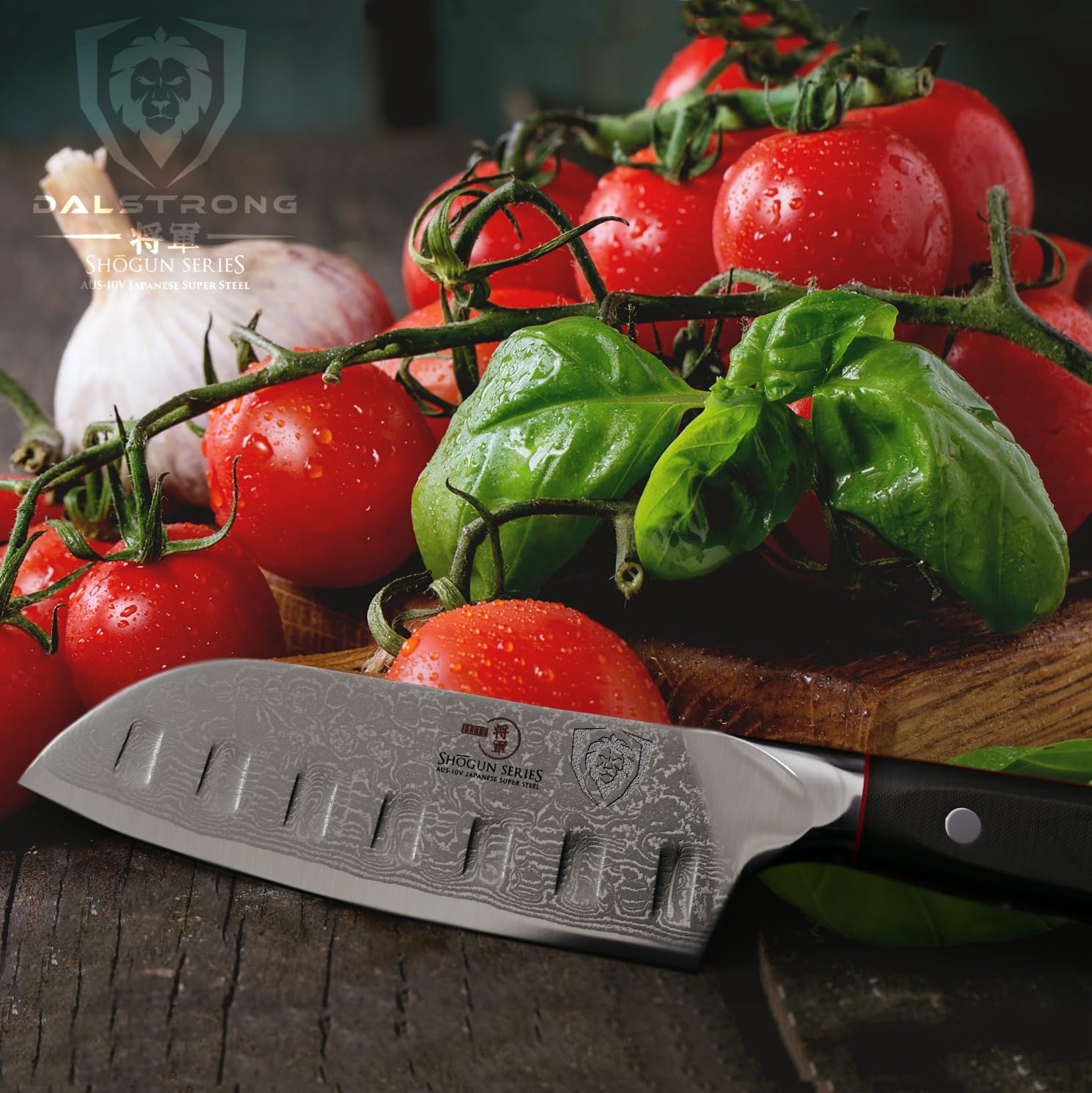 Dalstrong Santoku Knife - 5 inch - Shogun Series Elite - Japanese AUS-10V Super Steel Kitchen Knife - Black G10 Handle - Vegetable Knife - Damascus Layered - Vacuum Heat Treated - Sheath Included - Image 5
