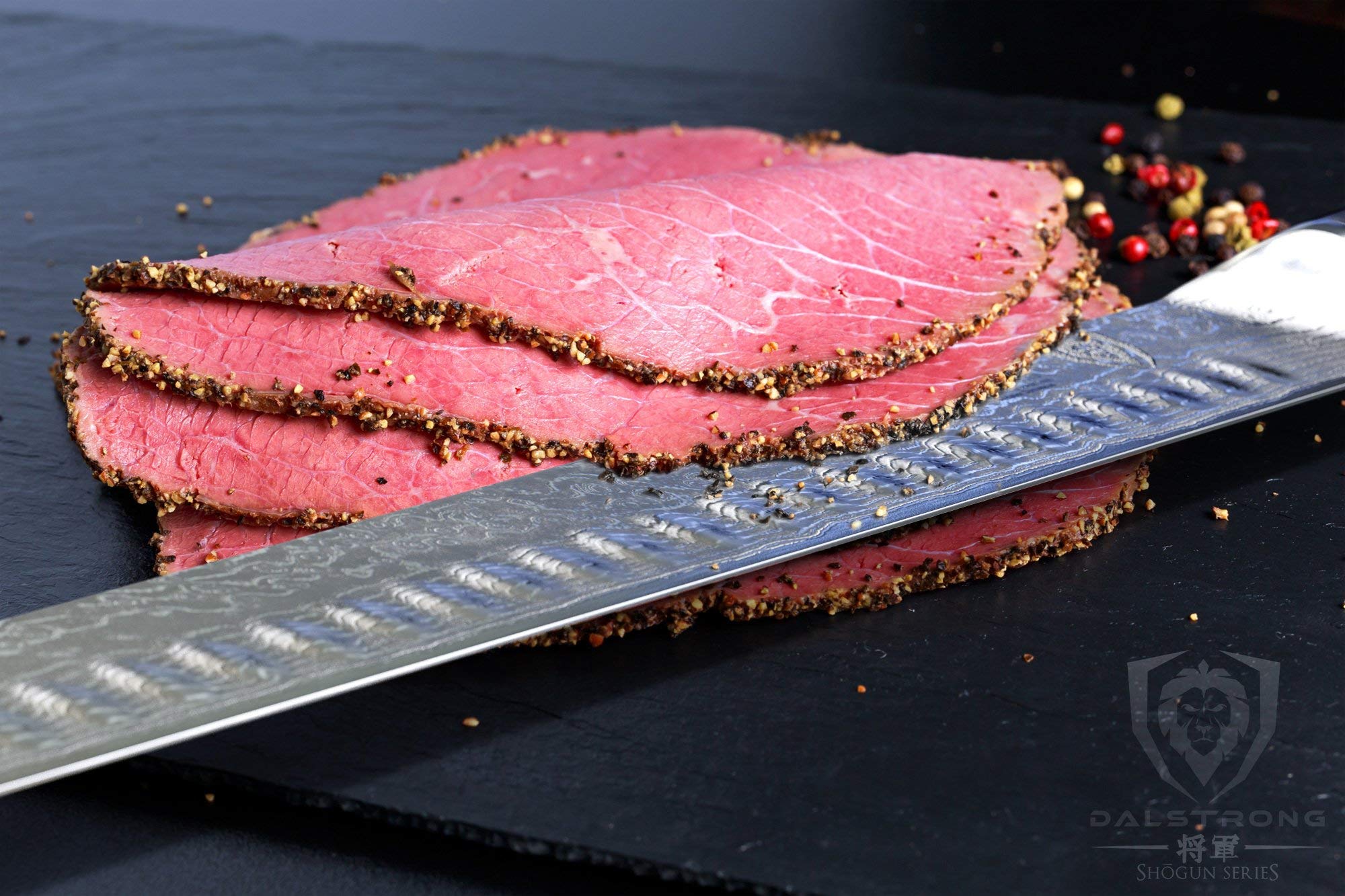 Dalstrong Shogun Series 12" Slicing & Carving Knife - Granton Edge Bundled with the Shogun Series 6" Boning Knife Gift Set- Japanese AUS-10V - BBQ Knife Bundle - Image 5