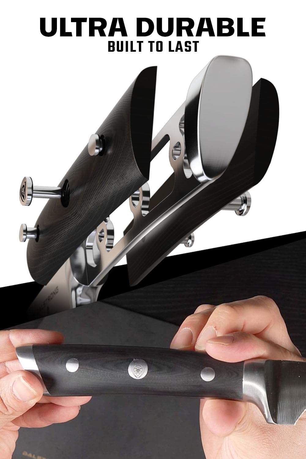 Dalstrong Spanish Style Meat & Ham Slicer - 12 inch - Gladiator Series Elite - German High Carbon Steel - w/Sheath - NSF Certified - Image 3