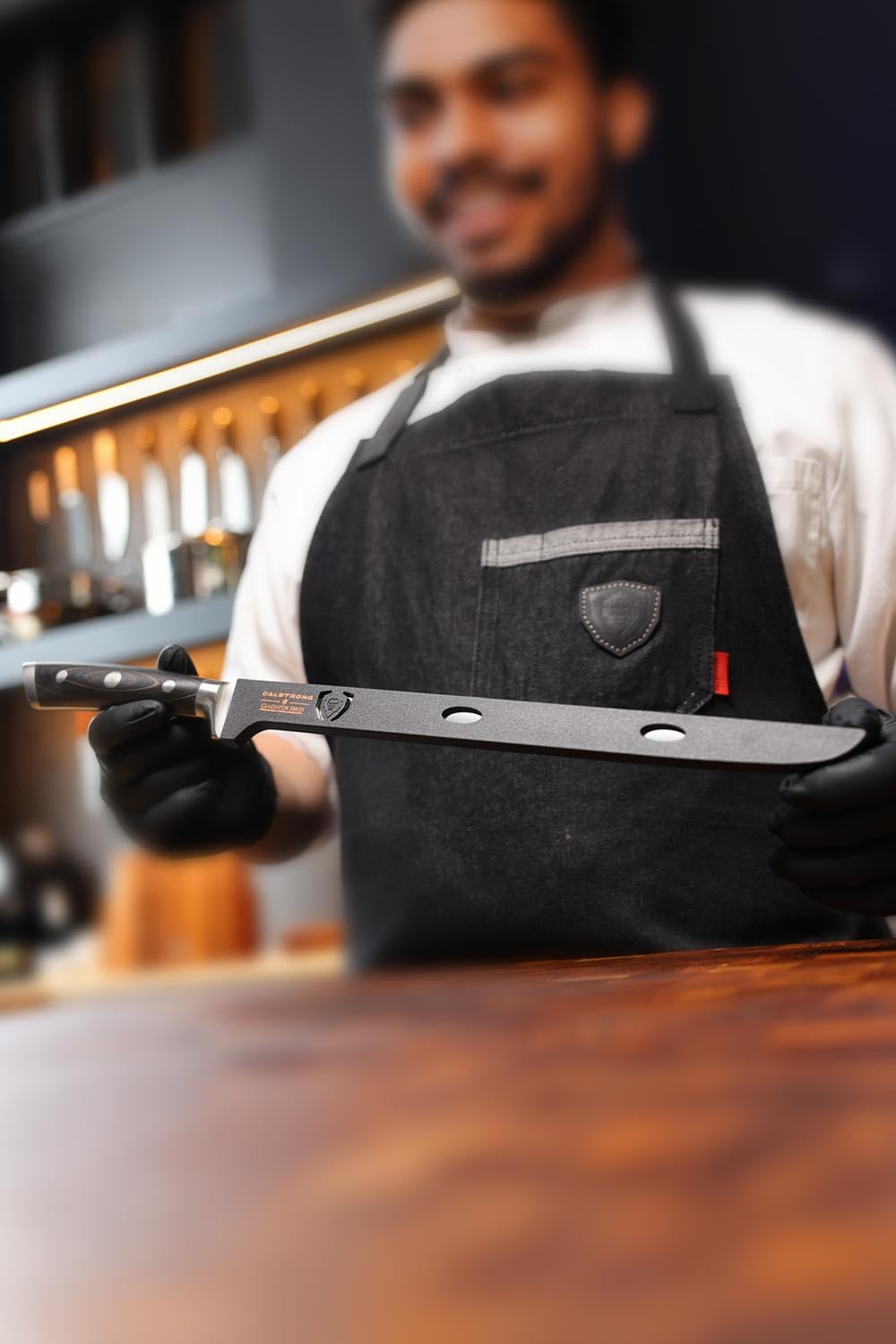 Dalstrong Spanish Style Meat & Ham Slicer - 12 inch - Gladiator Series Elite - German High Carbon Steel - w/Sheath - NSF Certified - Image 9