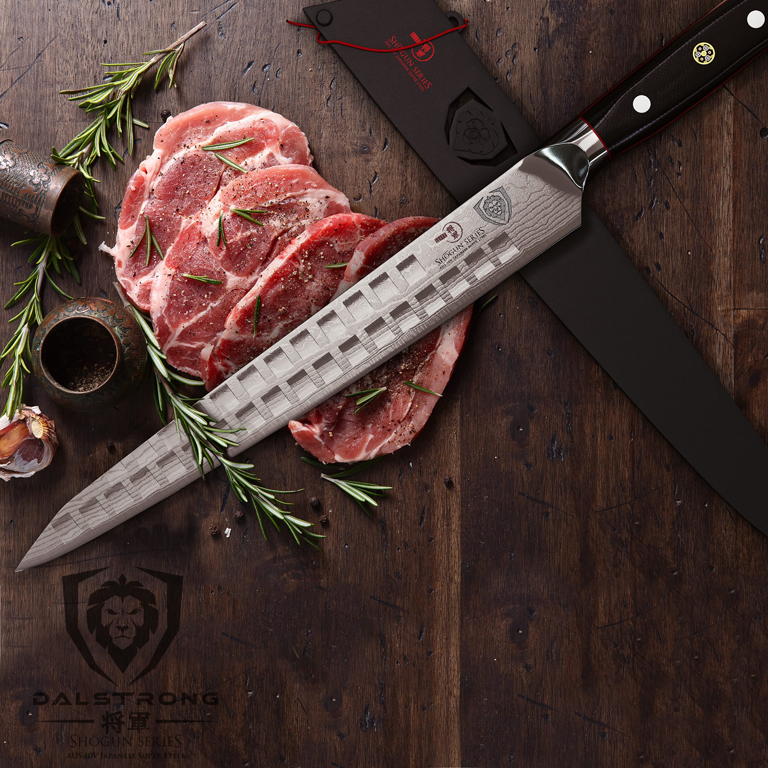 Dalstrong Ultimate Slicer Sujihiki Knife - 10.5 inch - Shogun Series ELITE - The Tokugawa - Damascus Slicing Knife - AUS-10V Japanese Super Steel Kitchen Slicer Saya - Kitchen Knife - Sheath Included - Image 5