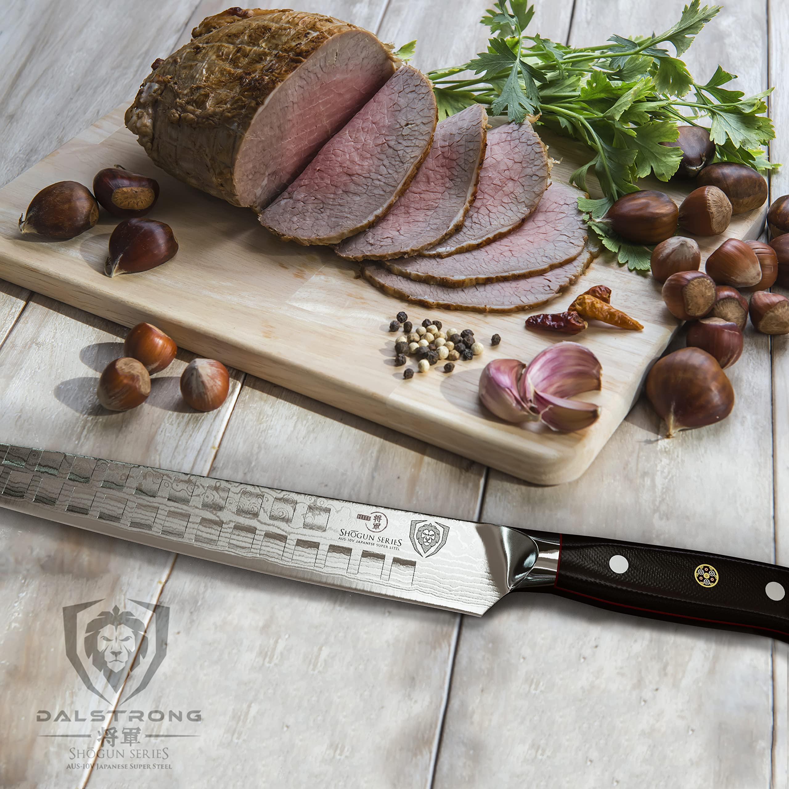 Dalstrong Ultimate Slicer Sujihiki Knife - 10.5 inch - Shogun Series ELITE - The Tokugawa - Damascus Slicing Knife - AUS-10V Japanese Super Steel Kitchen Slicer Saya - Kitchen Knife - Sheath Included - Image 7