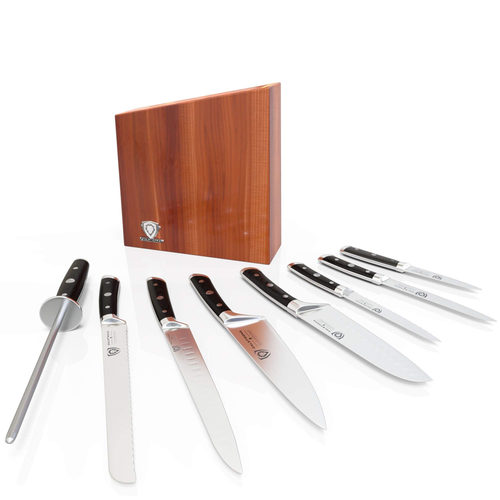 The Gladiator Series Elite 8-Piece Knife Block Set Gift Set Bundled with The Dalstrong Premium, Extra-Large Whetstone Kit - #6000/#1000 Grit with Stand - Image 3